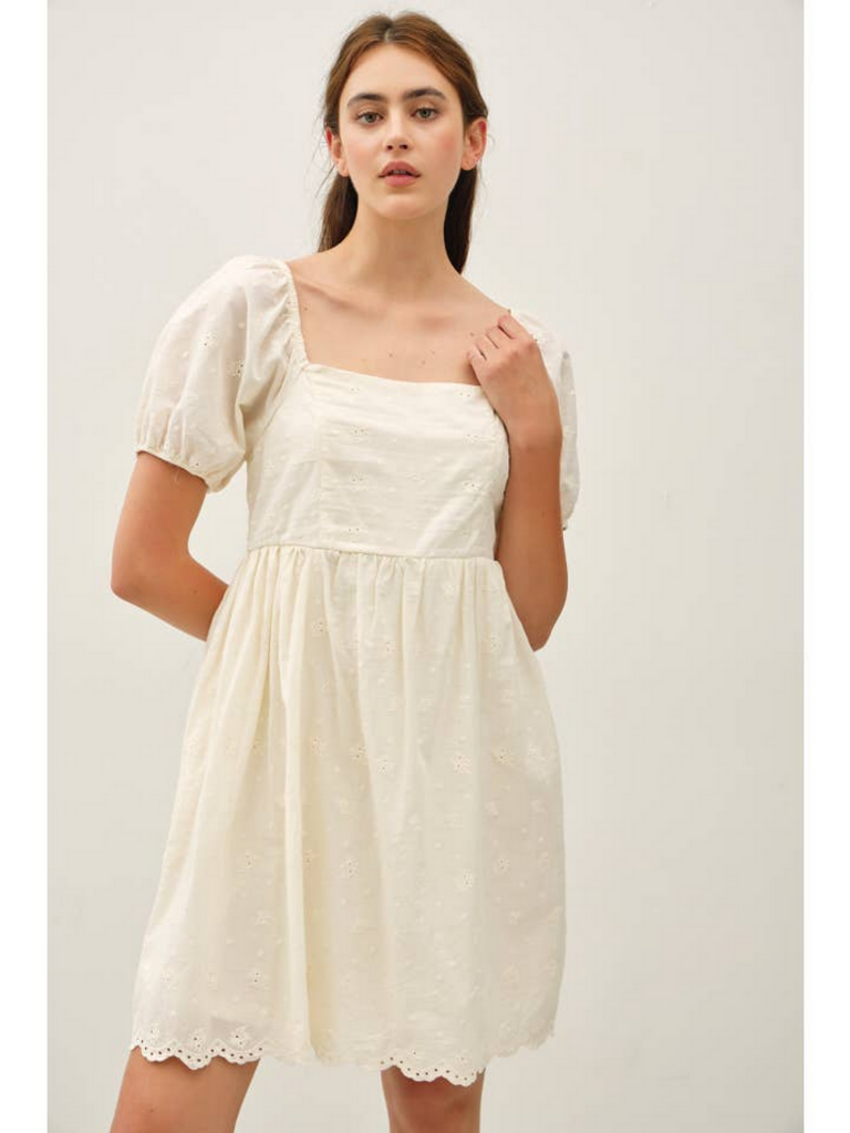 Be Cool Eyelet Mini Sundress
