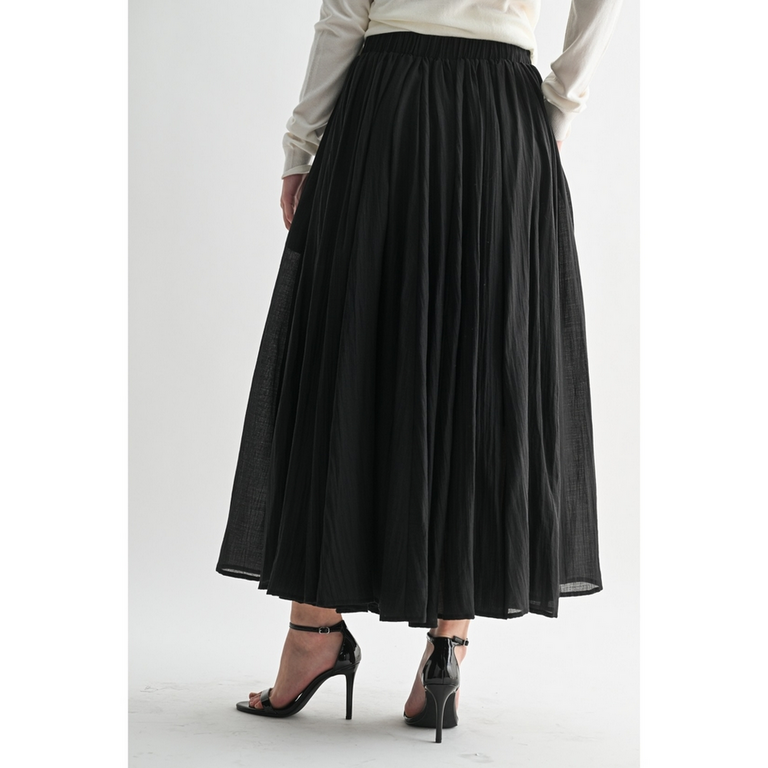 Fun2Fun Crinkle Woven Maxi Skirt