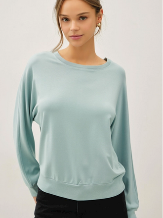 Be Cool Dolman Sleeve Buttery French Terry Top