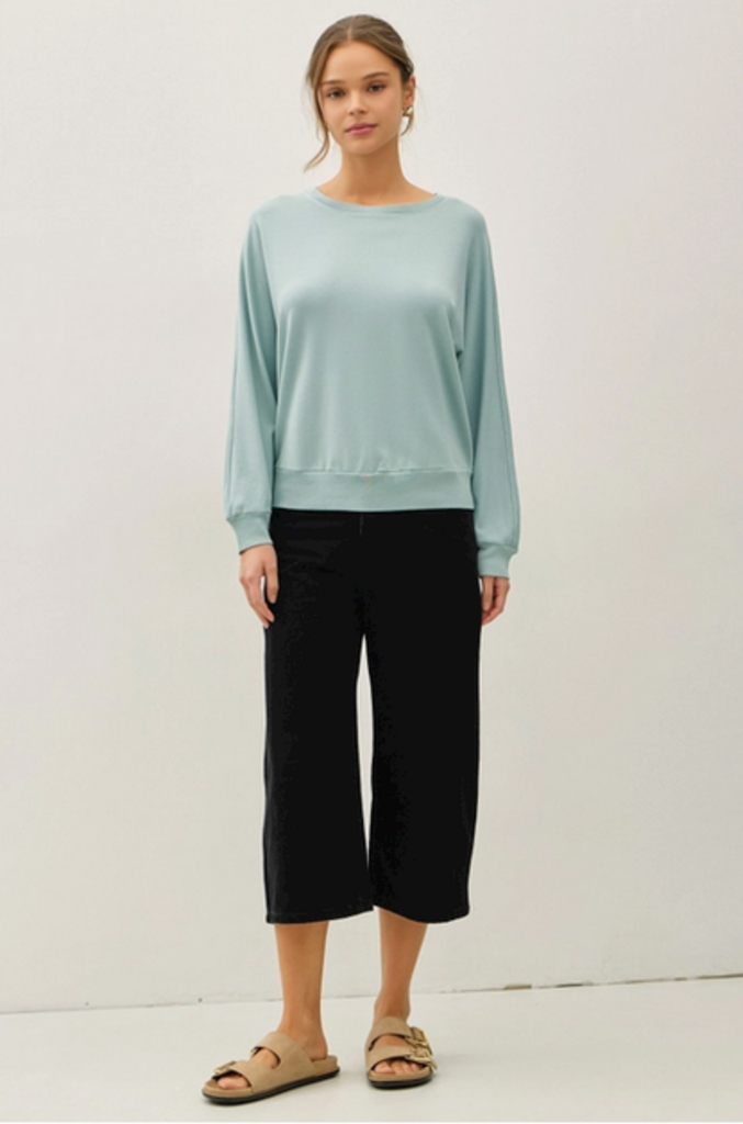 Be Cool Dolman Sleeve Buttery French Terry Top