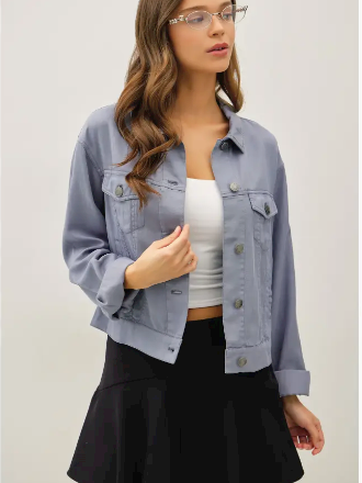 Be Cool Garment Washed Tencel Western Jacket