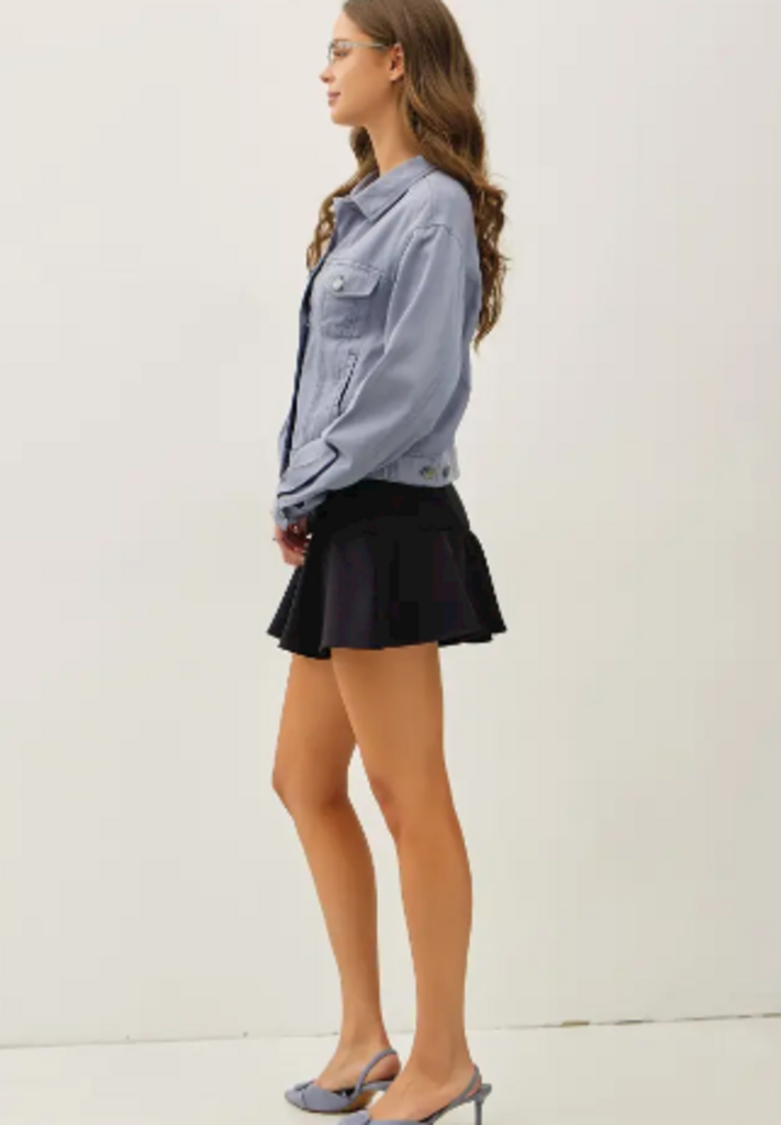 Be Cool Garment Washed Tencel Western Jacket