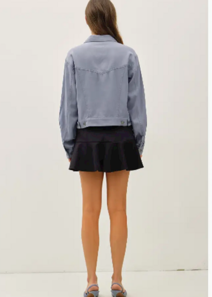 Be Cool Garment Washed Tencel Western Jacket