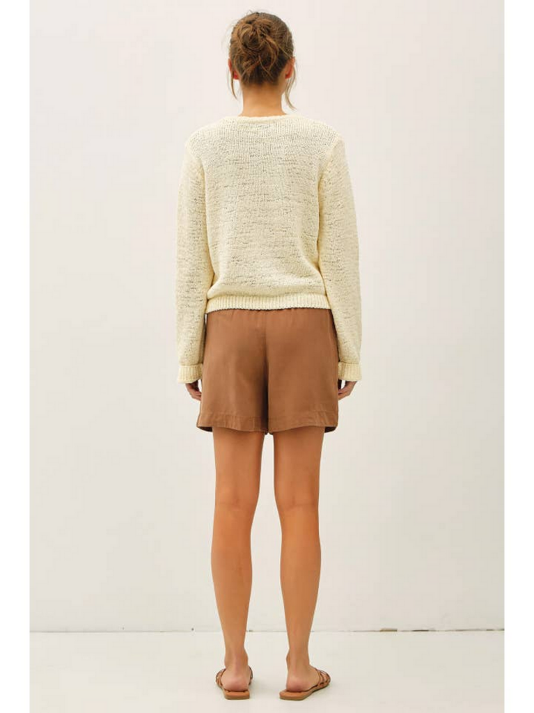 Be Cool Volume Cuff Slubbed Cardigan