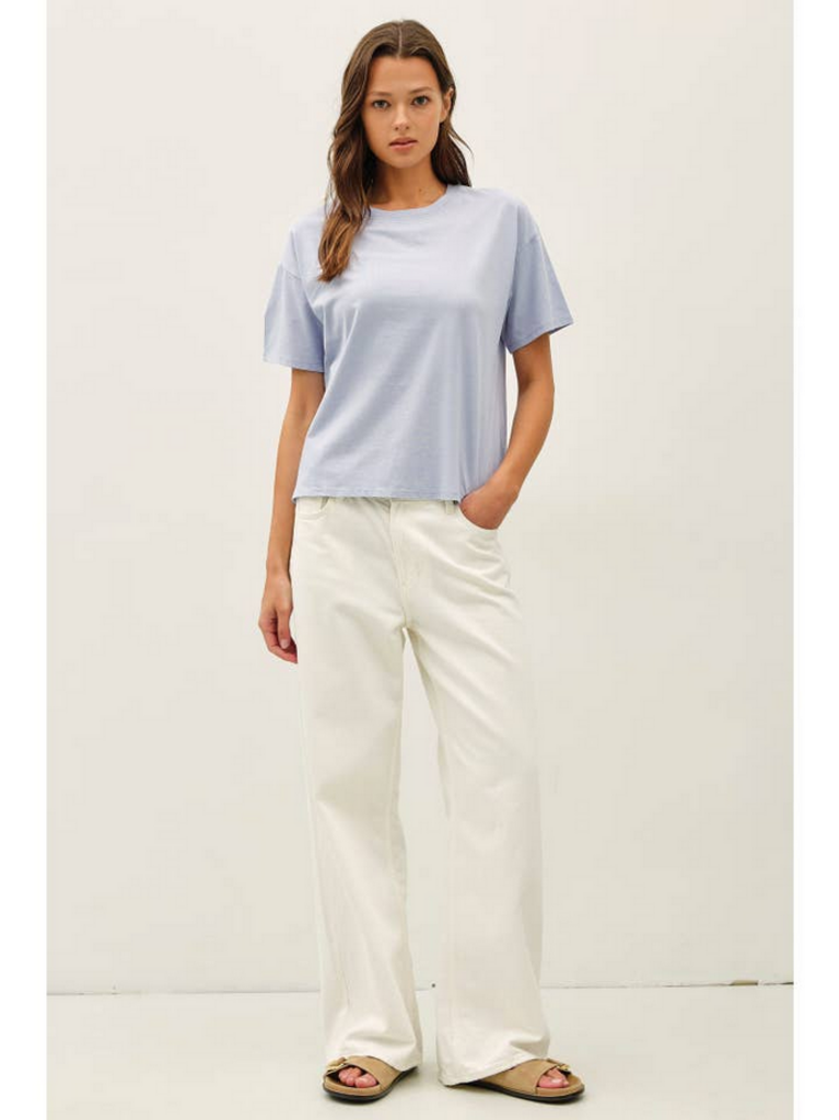 Be Cool Cotton Jersey Boxy Crop T-Shirts