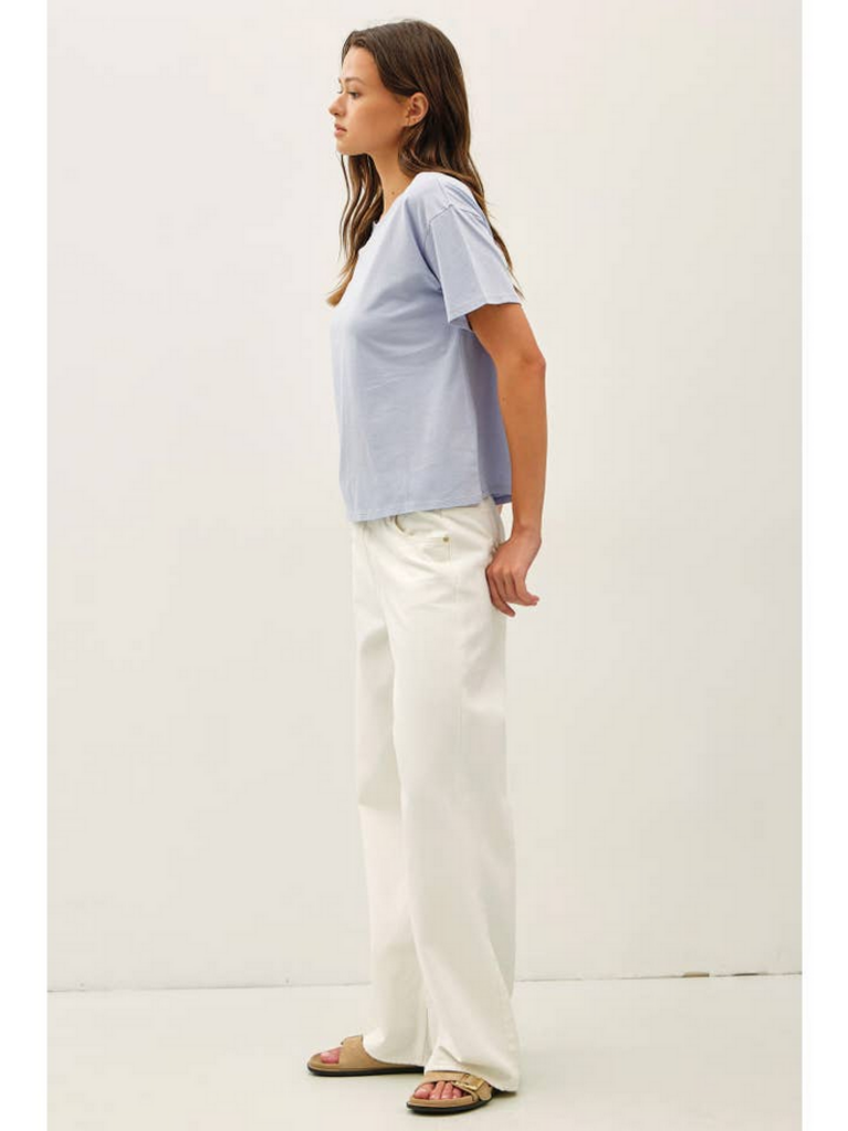 Be Cool Cotton Jersey Boxy Crop T-Shirts