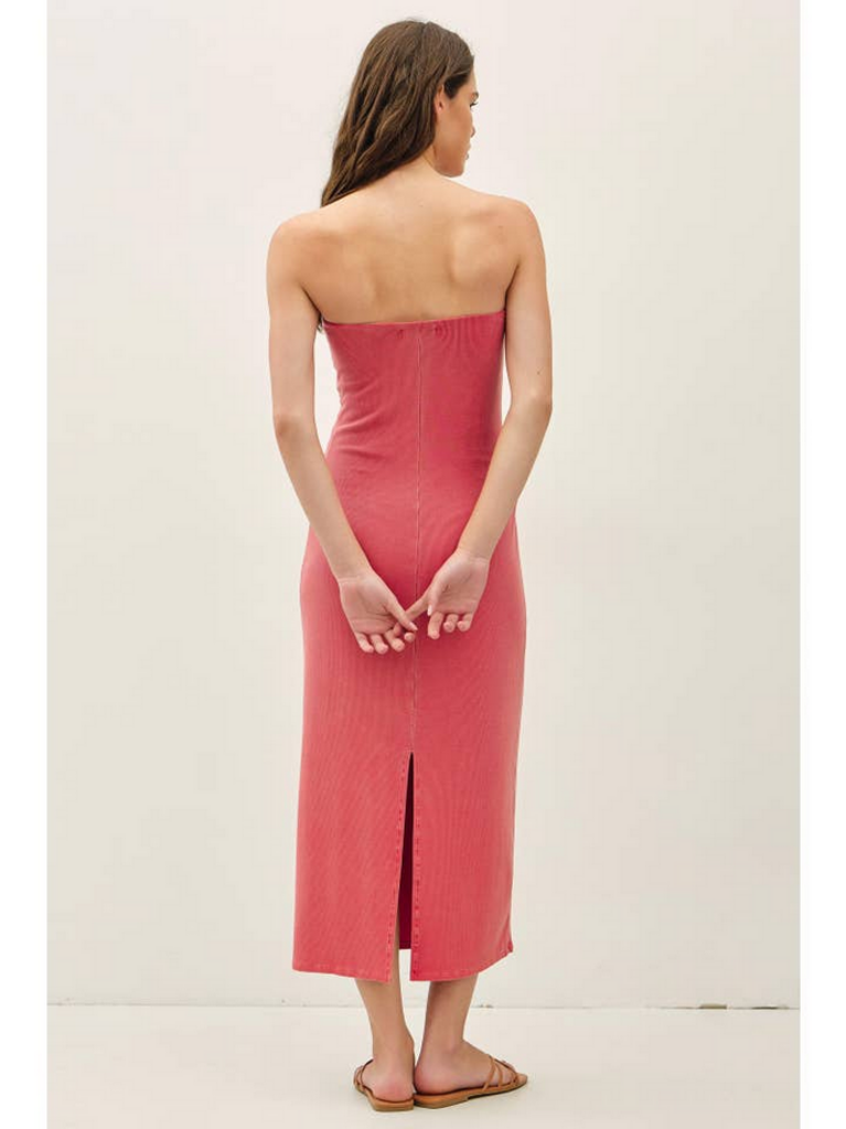 Be Cool Ribbed Midi Tube Dress