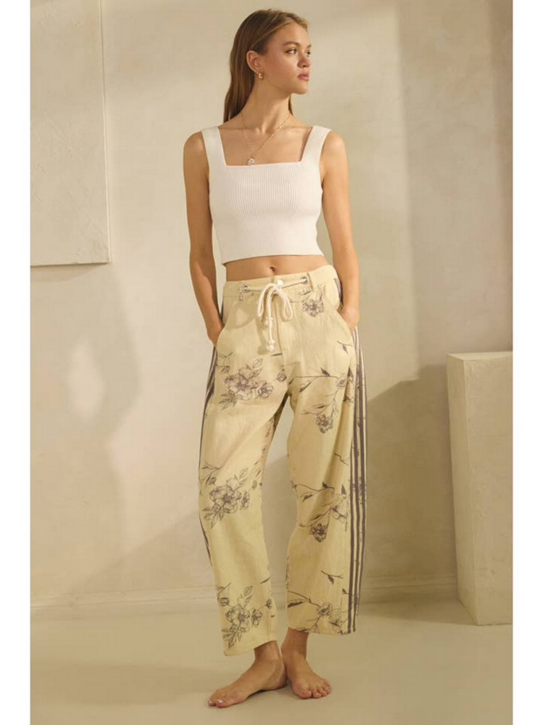 Oddi Floral Pull On Pants