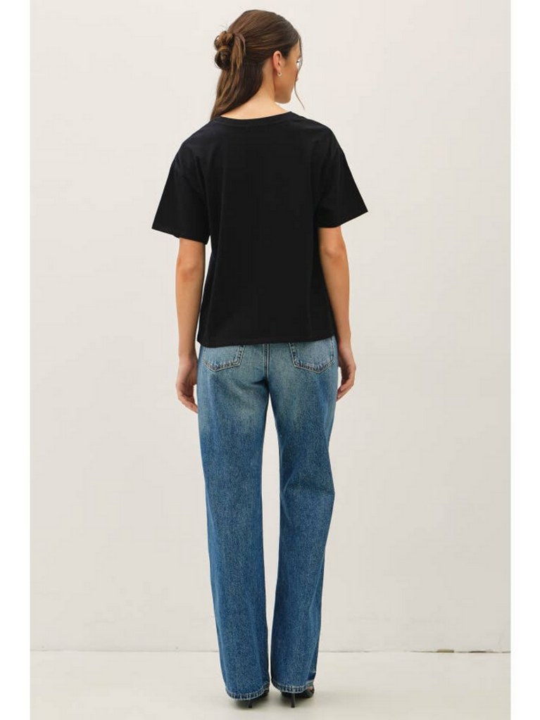 Be Cool Cotton Jersey Boxy Crop T-Shirts