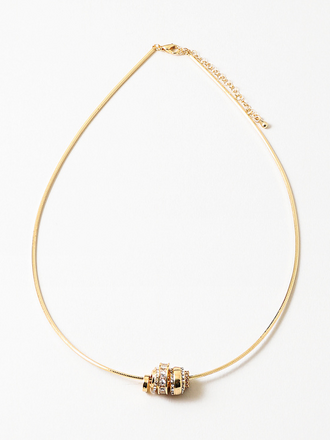 Blue Suede Jewels Slider Charm Necklace