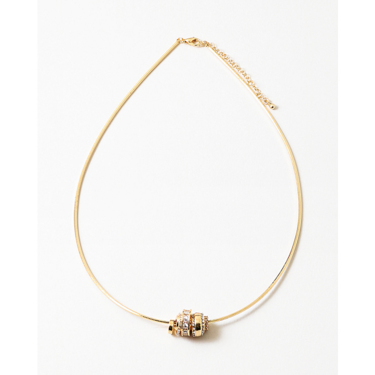 Blue Suede Jewels Slider Charm Necklace