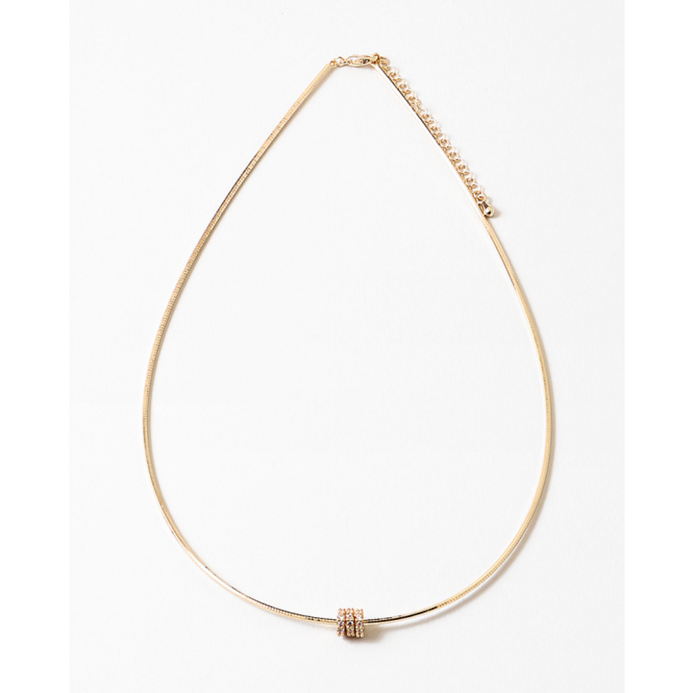Blue Suede Jewels Mini Slider Charm Necklace