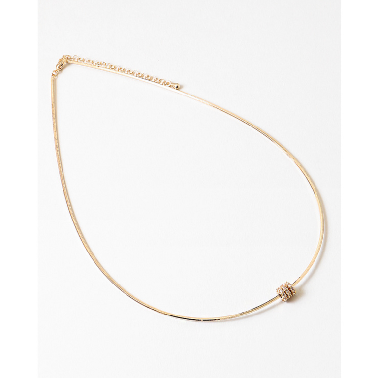 Blue Suede Jewels Mini Slider Charm Necklace