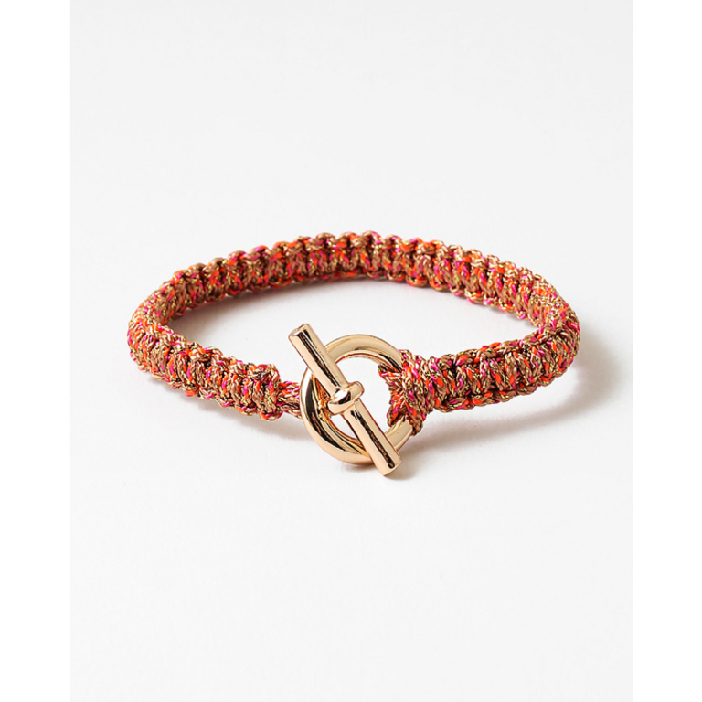 Blue Suede Jewels Braided Cord Bracelet