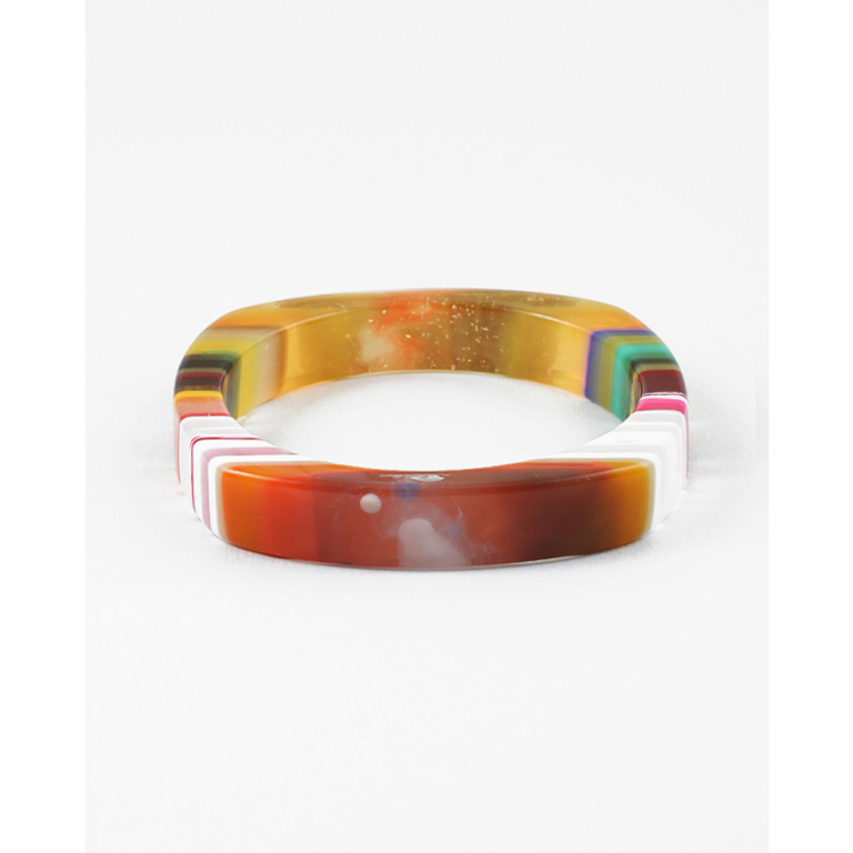 Blue Suede Jewels Rainbow Resin Bangle Bracelet