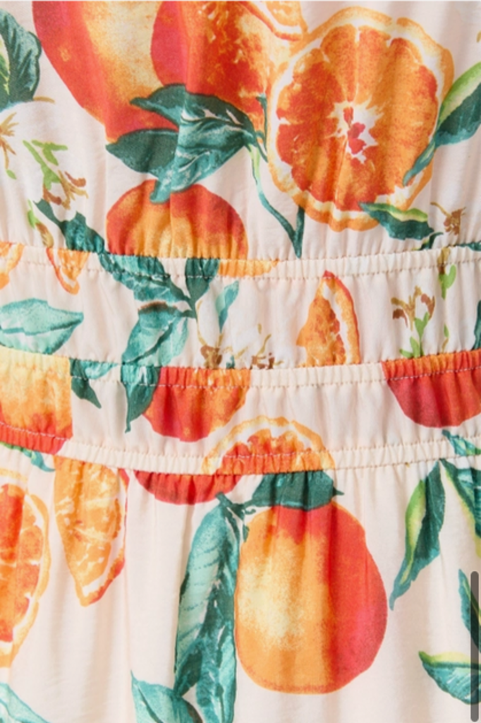 Gilli Mediterranean Citrus Midi Dress