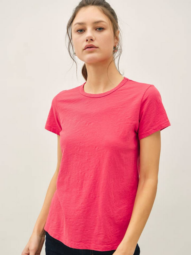 Be Cool Garment Dyed Slub Knit T-Shirt
