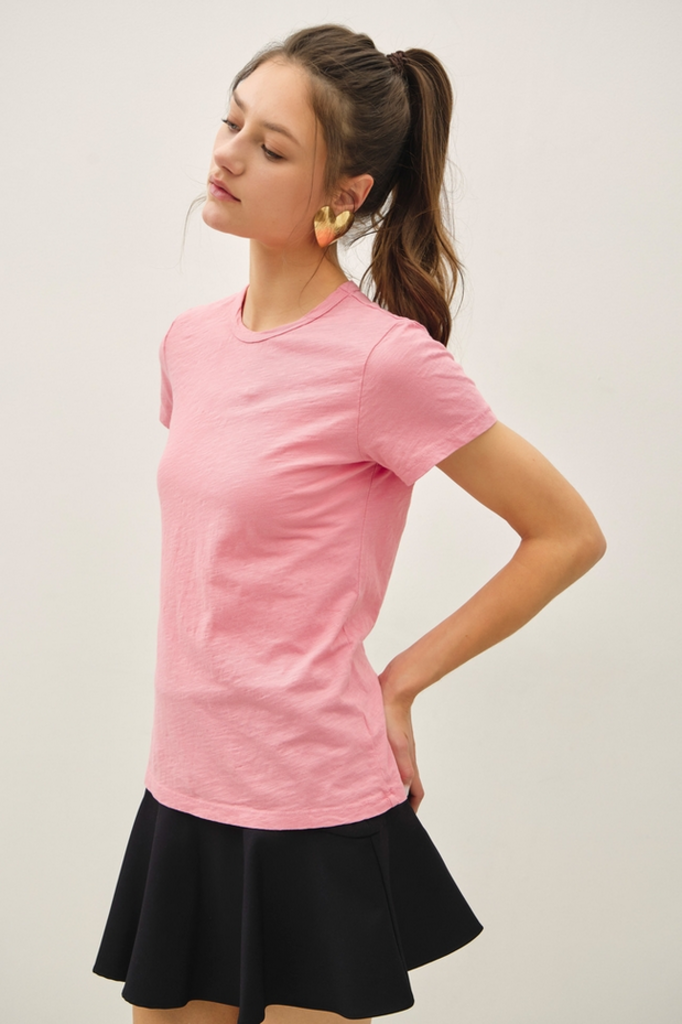 Be Cool Garment Dyed Slub Knit T-Shirt