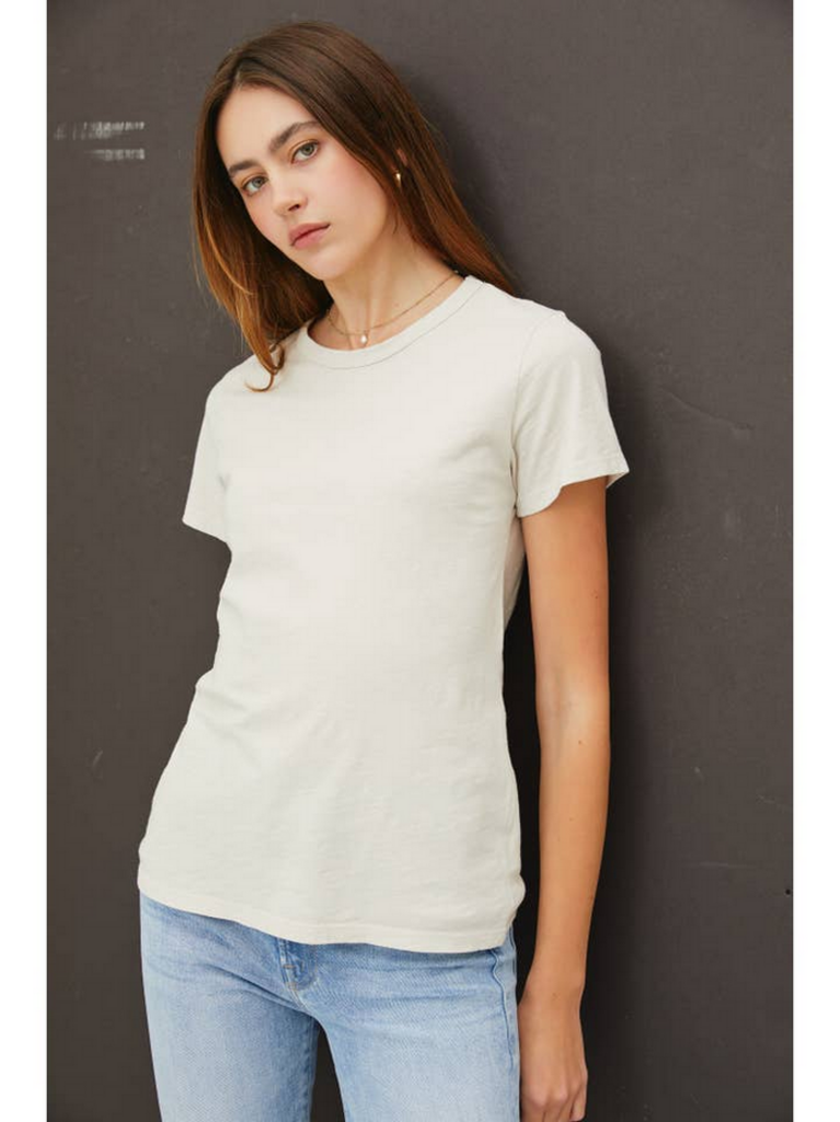 Be Cool Garment Dyed Slub Knit T-Shirt