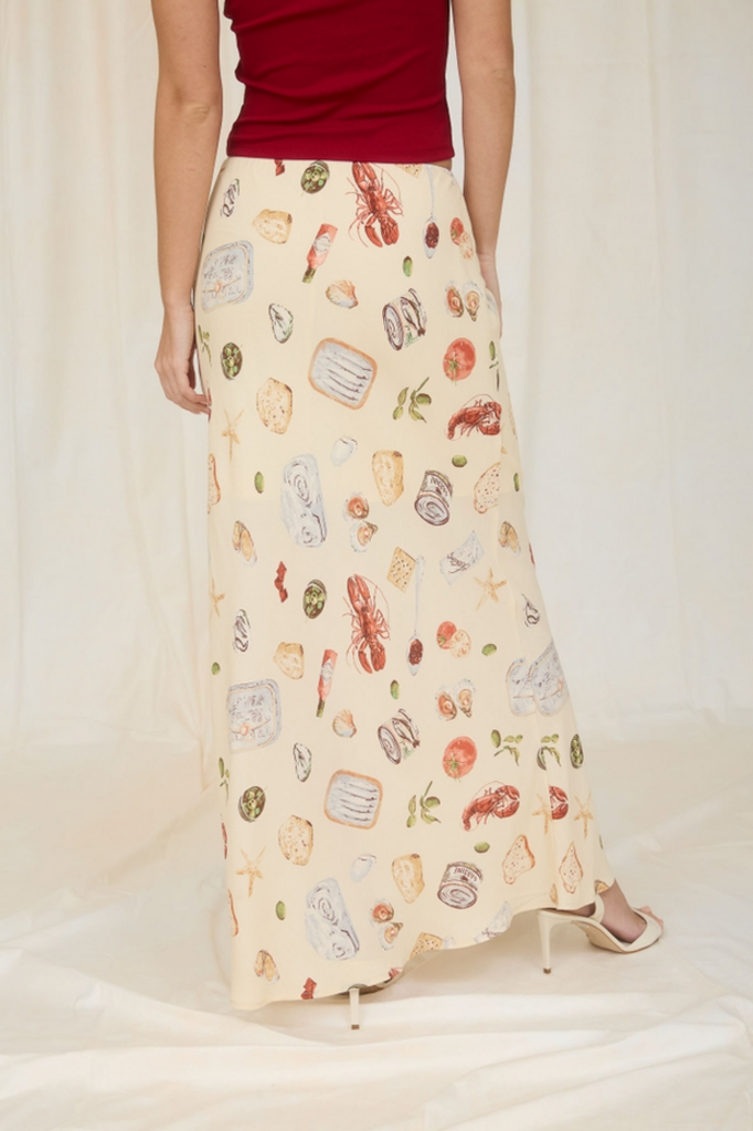 The Workshop Portofino Slip On Midi Skirt