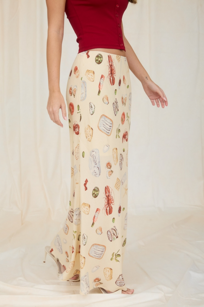 The Workshop Portofino Slip On Midi Skirt