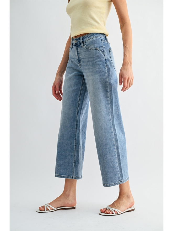 Mica Denim Botticelli Wide Crop Jeans - J Marcel