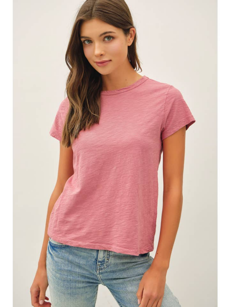 Be Cool Garment Dyed Slub Knit T-Shirt