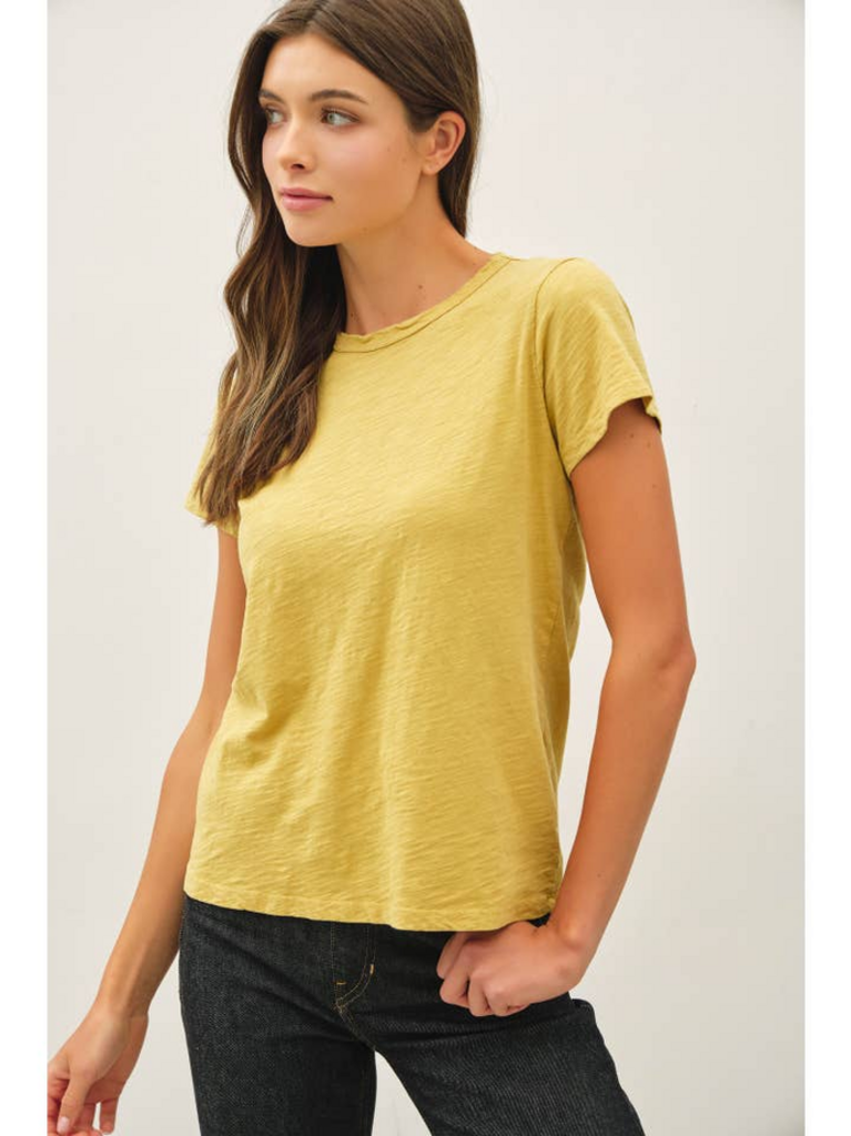 Be Cool Garment Dyed Slub Knit T-Shirt
