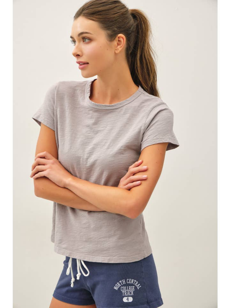 Be Cool Garment Dyed Slub Knit T-Shirt