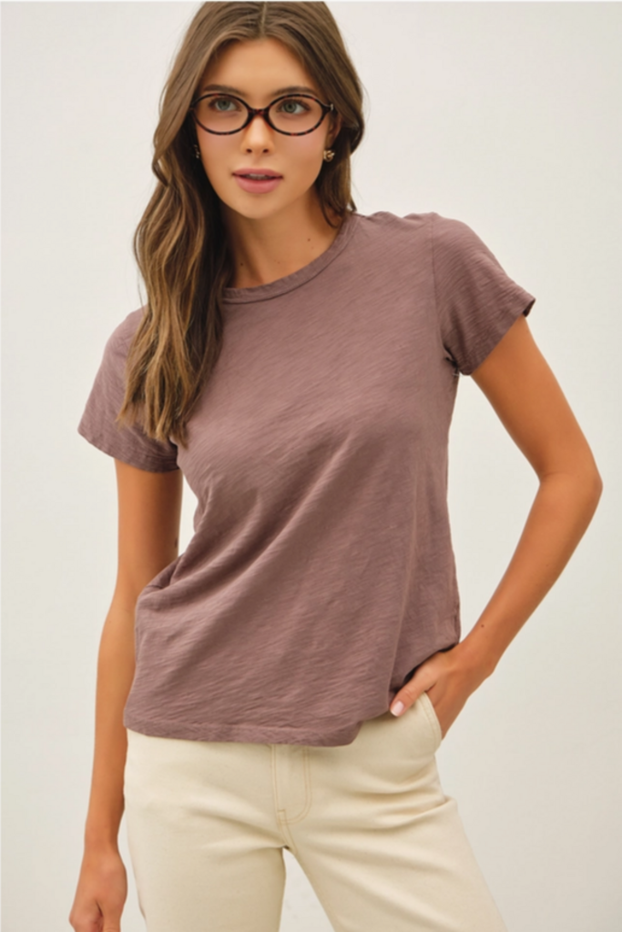 Be Cool Garment Dyed Slub Knit T-Shirt