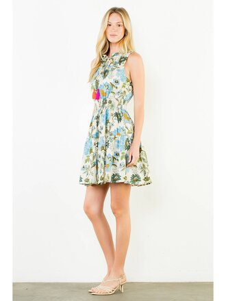 THML Sleeveless Floral Pattern Dress