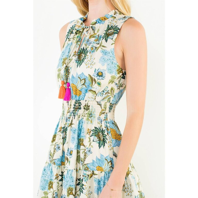 THML Sleeveless Floral Pattern Dress
