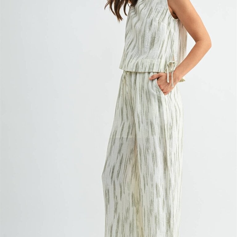 Fun2Fun Linen Drawstring Detail Pants