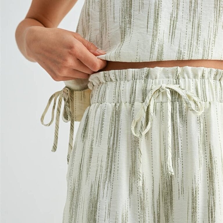 Fun2Fun Linen Drawstring Detail Pants