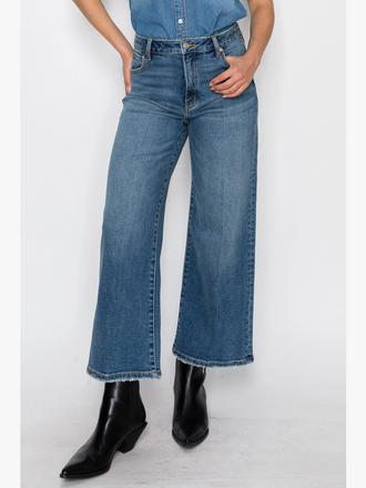 Artemis Vintage Ultra High Rise Crop Wide Leg Jeans