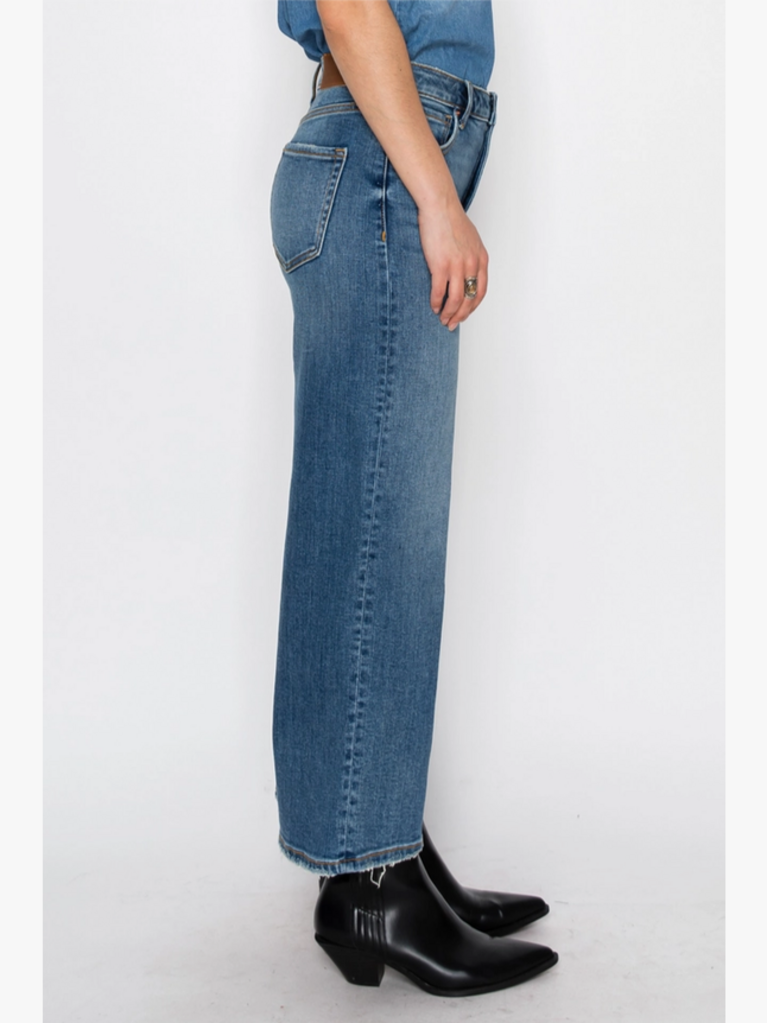 Artemis Vintage Ultra High Rise Crop Wide Leg Jeans