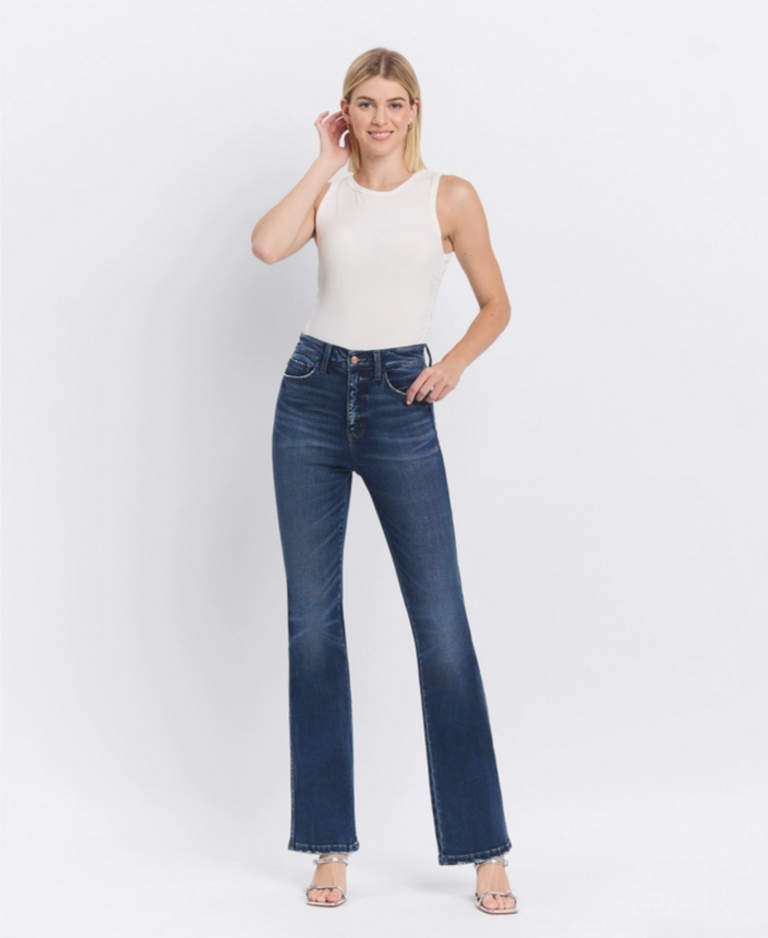 Lovervet by Flying Monkey Tummy Control Super High Rise Bootcut Jeans