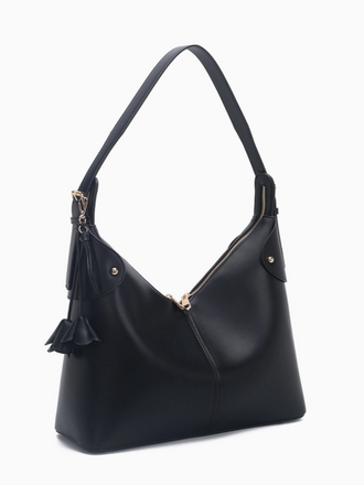 Isabelle Double Zip V Shoulder Bag