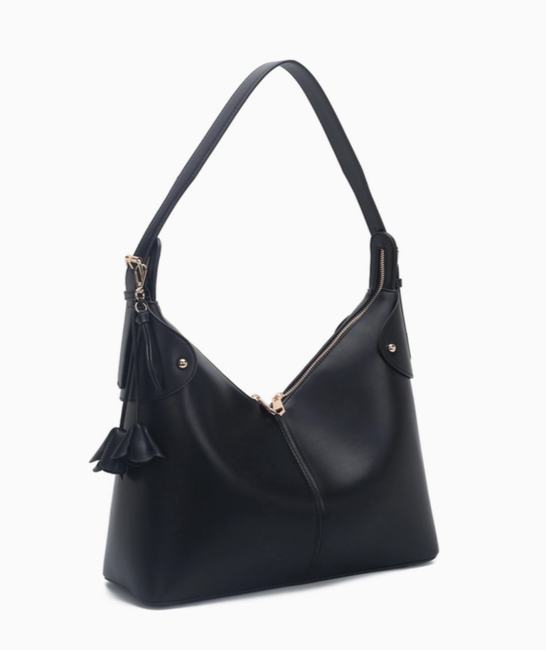 Isabelle Double Zip V Shoulder Bag