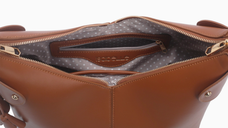 Isabelle Double Zip V Shoulder Bag