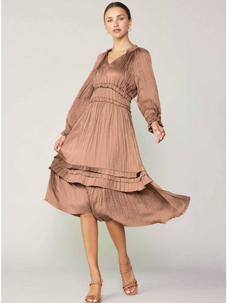 Current Air Current Air Ruffle Detail Long Dress