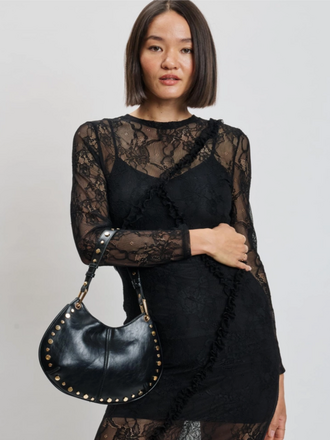 Moda Luxe Nova Studded Crossbody Bag