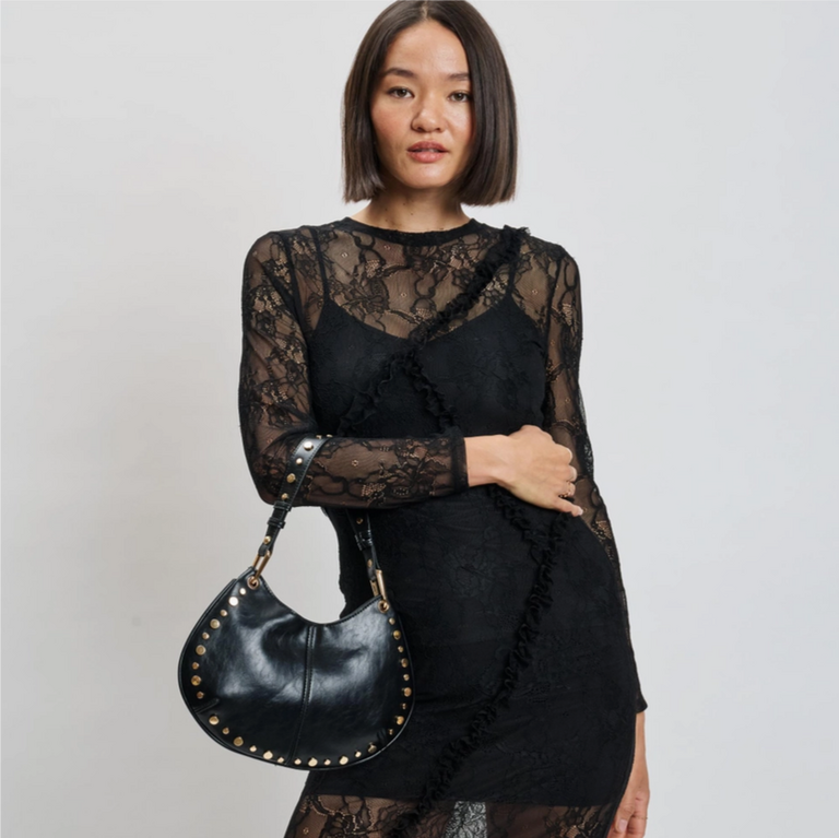Moda Luxe Nova Studded Crossbody Bag