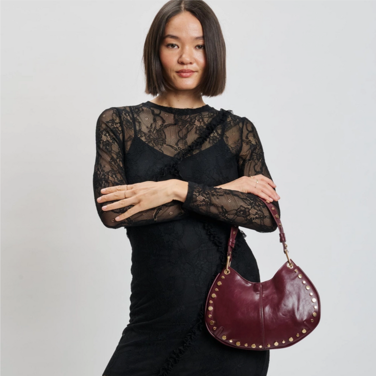 Moda Luxe Nova Studded Crossbody Bag