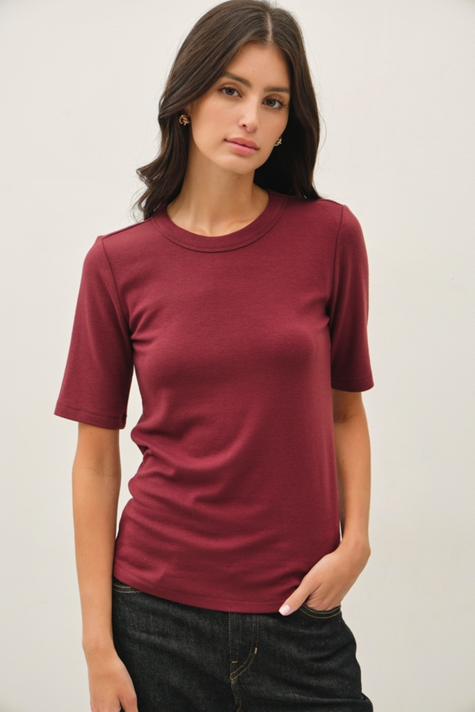 Be Cool Ultra Soft Basic Short Sleeve Top
