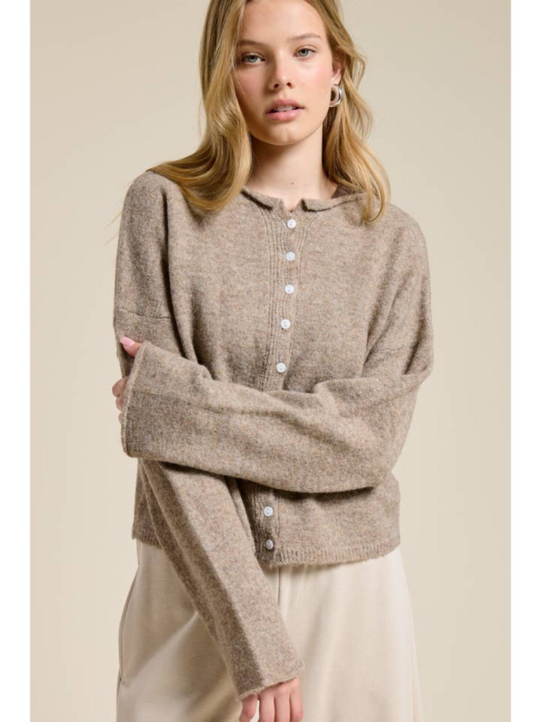 Mimosa Essential Button Down Cardigan Top