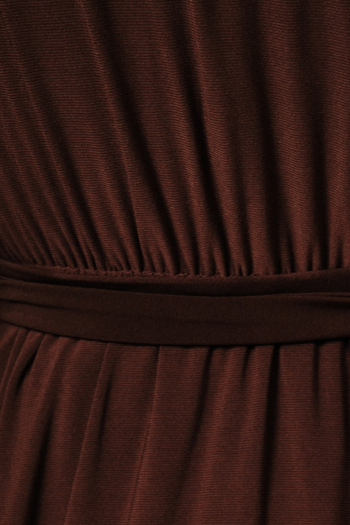 Sunday Edition Collared Long Sleeve Waist Tie Dress