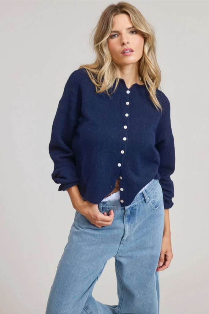 Mimosa Essential Button Down Cardigan Top
