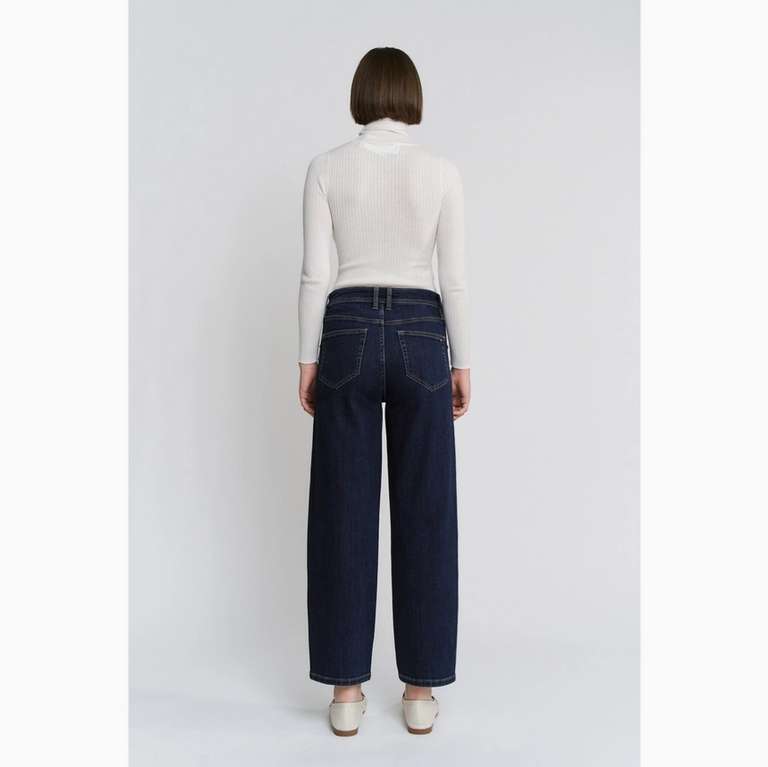 Mica Denim High Rise Ankle Straight Barrel