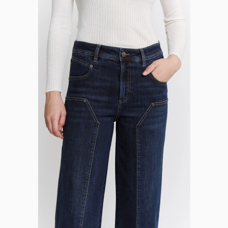 Mica Denim High Rise Ankle Straight Barrel